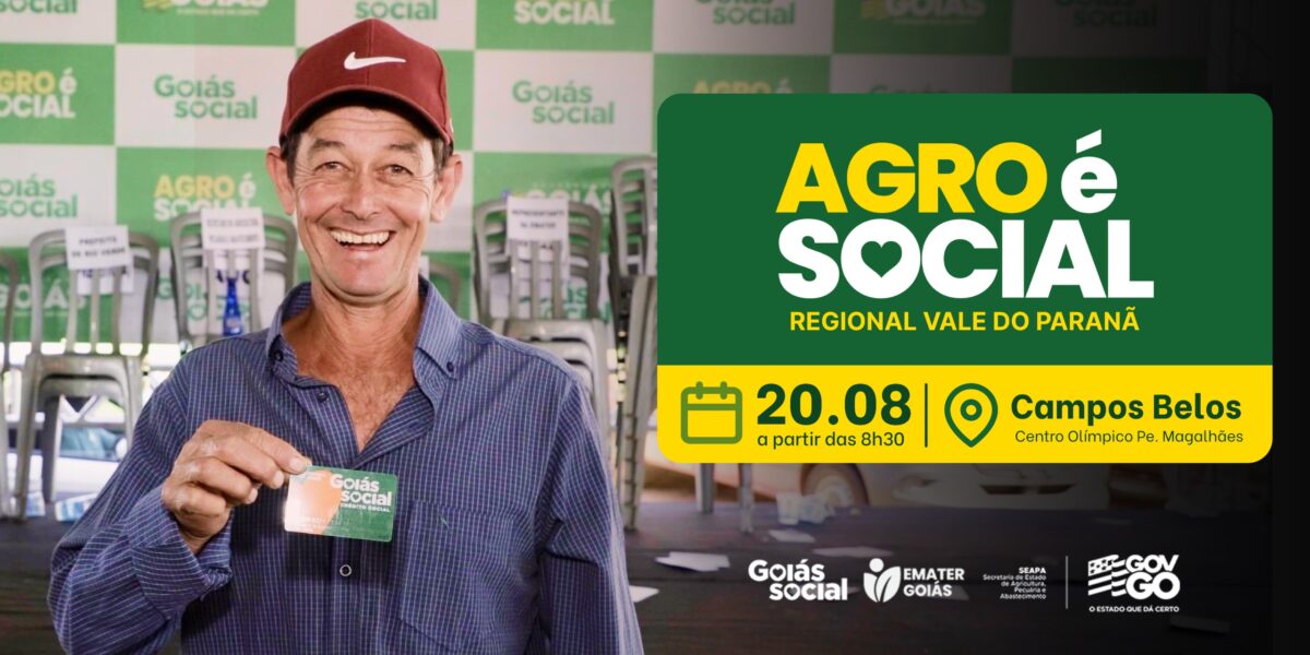 Emater Goiás encerra 16ª edição do Agro é Social em Campos Belos e Simolândia-GO