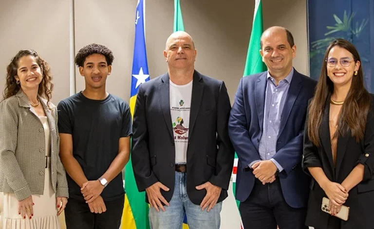 Dahyenne Alves, Marcos Vinícius, Leandro Crispim,  Reinaldo Dutra e  Brenna Martins/Foto: TJGO